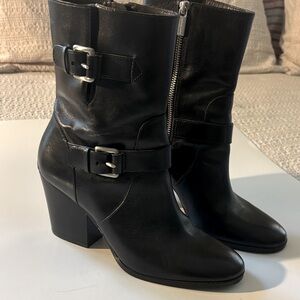 Michael kors black heeled boots